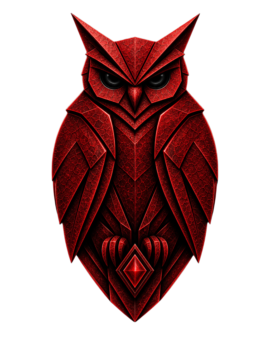 ORICCI red owl crest
